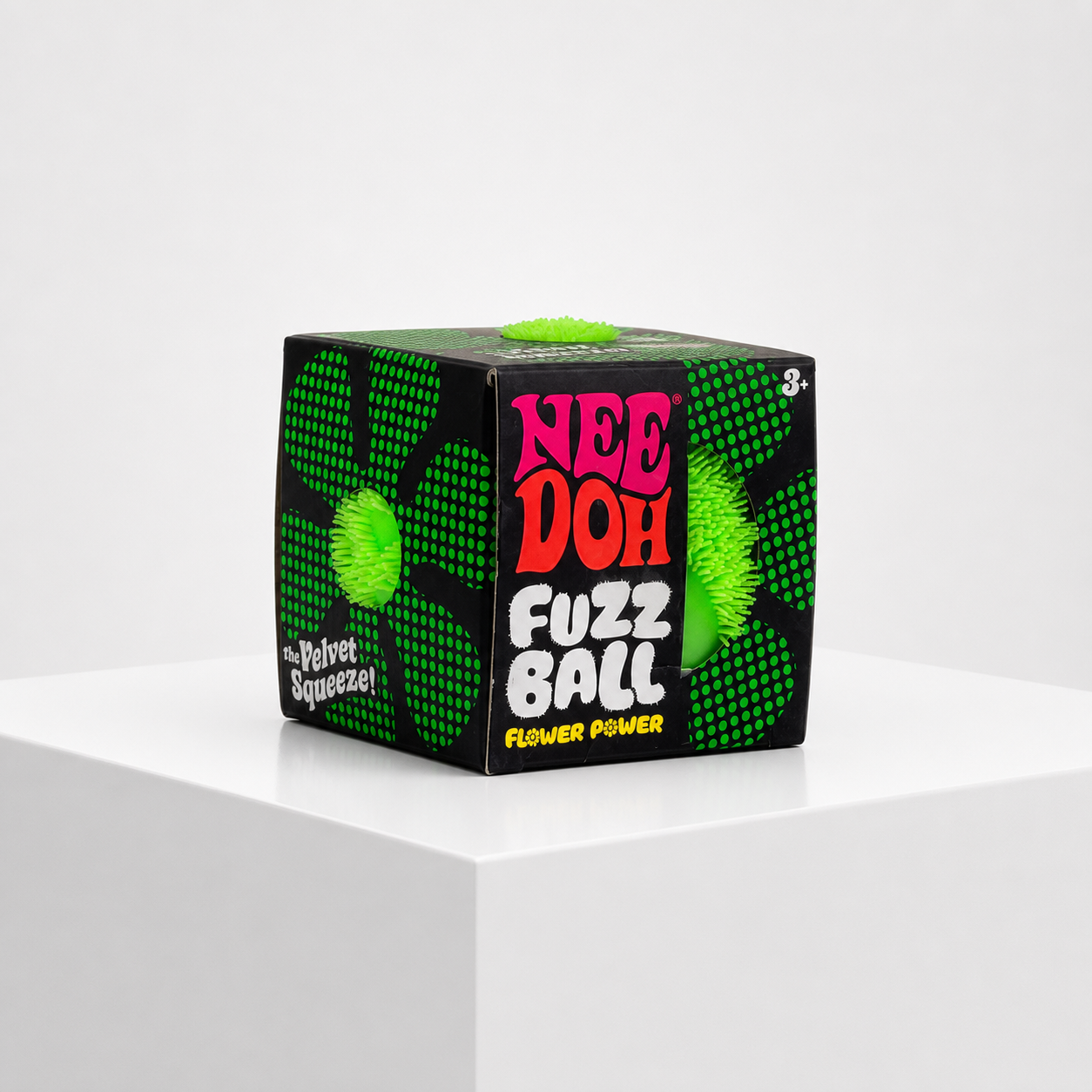 NeeDoh Fuzz Ball Flower Power squishy fidget toy assortment — studio view 4.