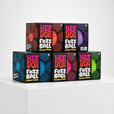 NeeDoh Fuzz Ball Flower Power squishy fidget toy assortment — studio view 6.