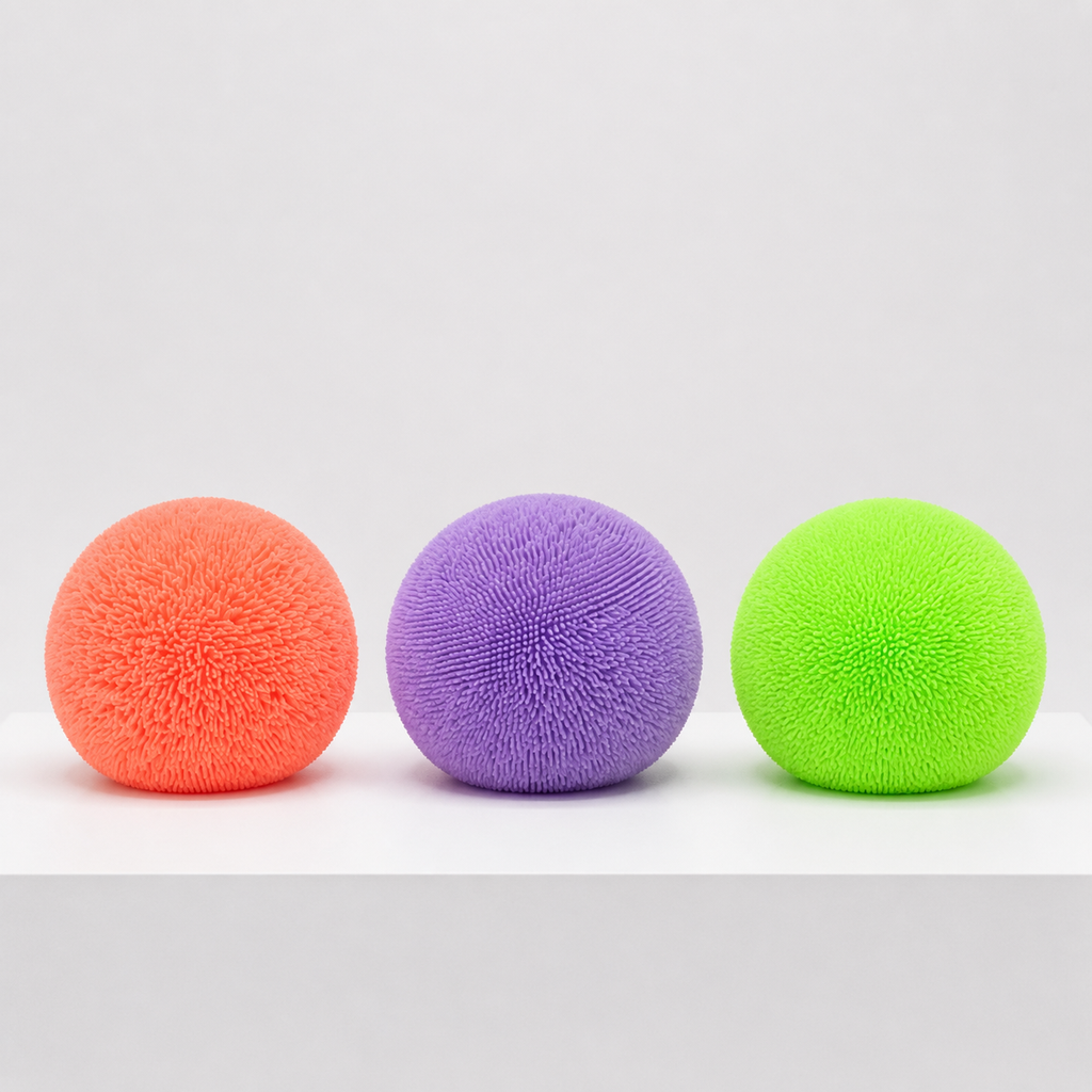 NeeDoh Fuzz Ball Velvet Squeeze Squishy Fidget Toy alternate product view 2