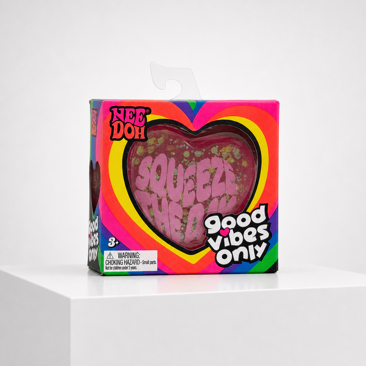 Squish Planet NeeDoh Good Vibes Only Squishy Fidget Toy product image for online shopping.