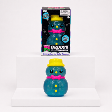 NeeDoh Groovy Glowman Squishy Fidget Toy – Blue variant