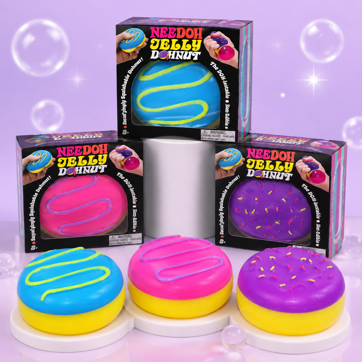 Squish Planet NeeDoh Jelly Dohnut Squishy Fidget Toy product image showing the Squish Planet squishy fidget toy for online shopping.