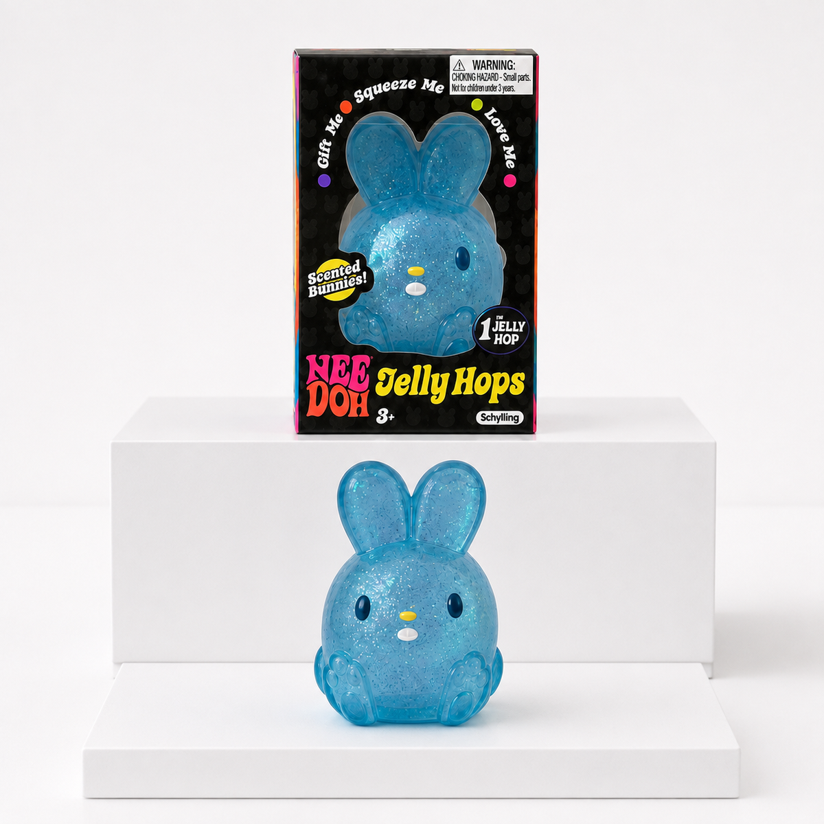 NeeDoh Jelly Hops Scented Bunny Squishy Fidget Toy – Blue variant