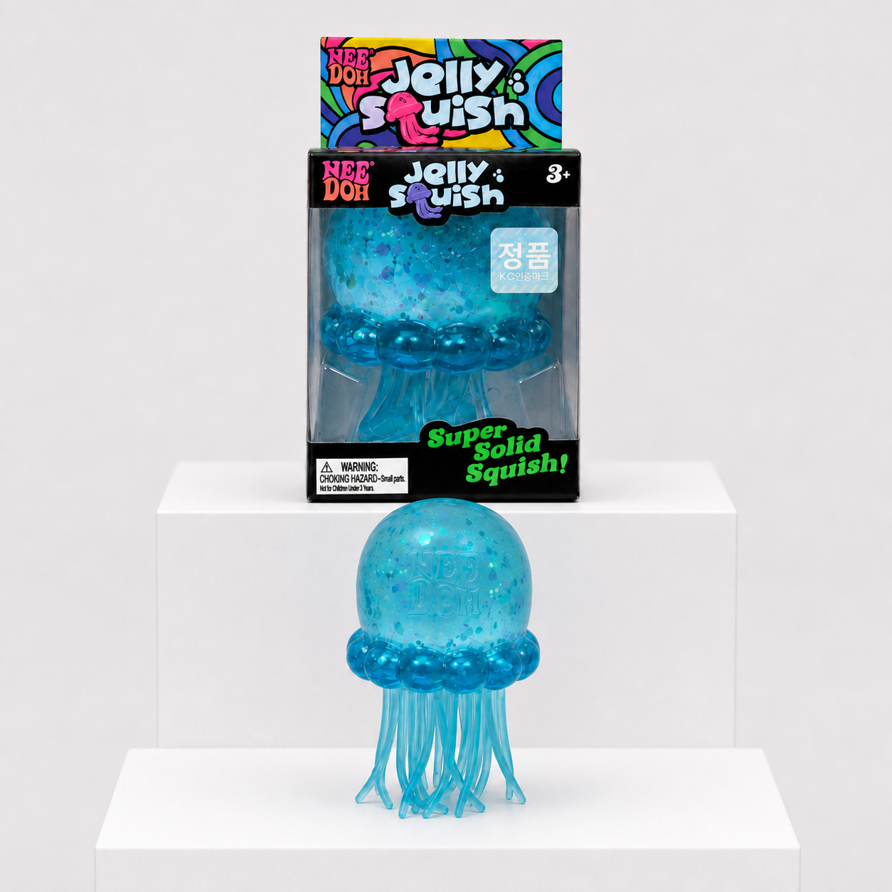 NeeDoh JellySquish Squishy Fidget Toy – Blue variant