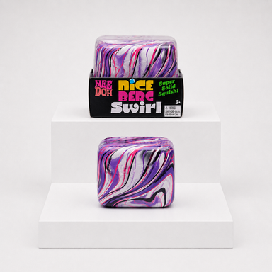 NeeDoh Jumbo Swirl Nice Berg Squishy Fidget Toy – Purple variant