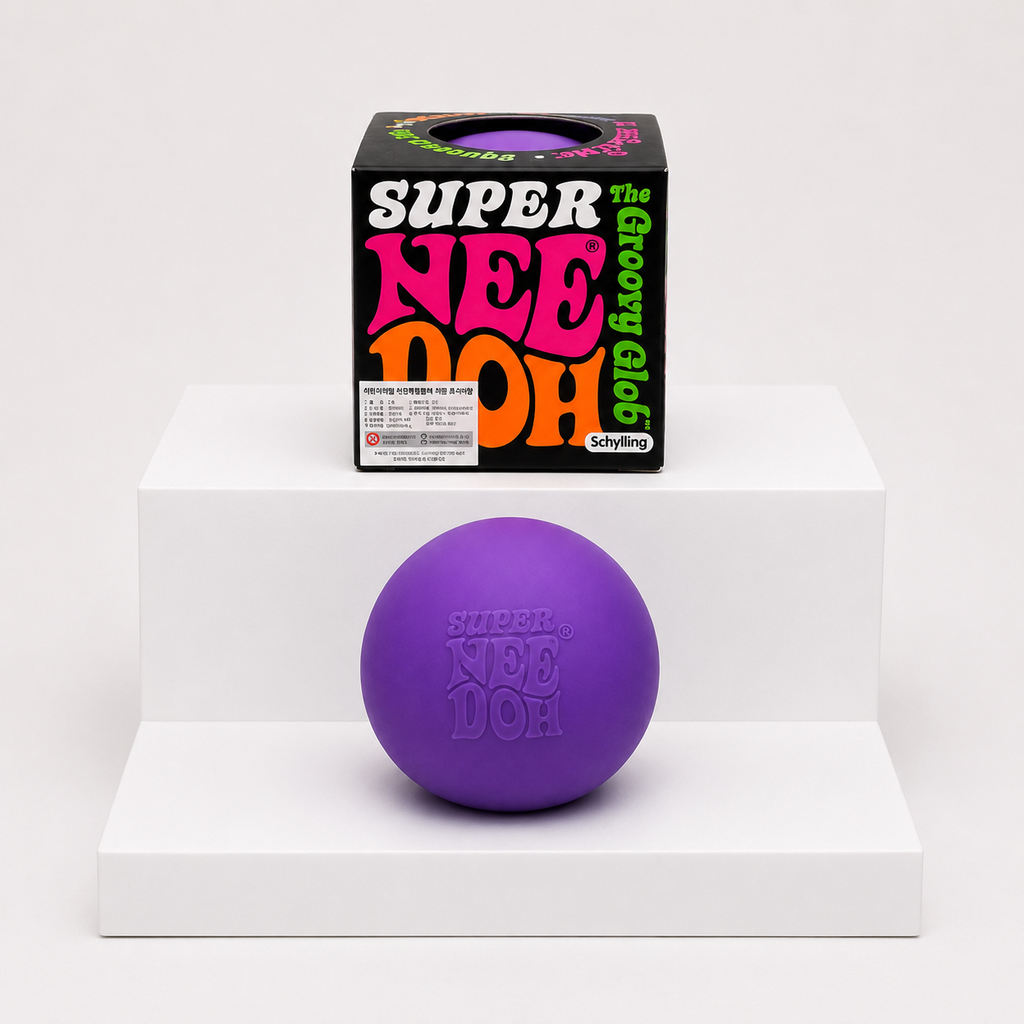 NeeDoh Super Groovy Glob Squishy Fidget Toy – Purple variant