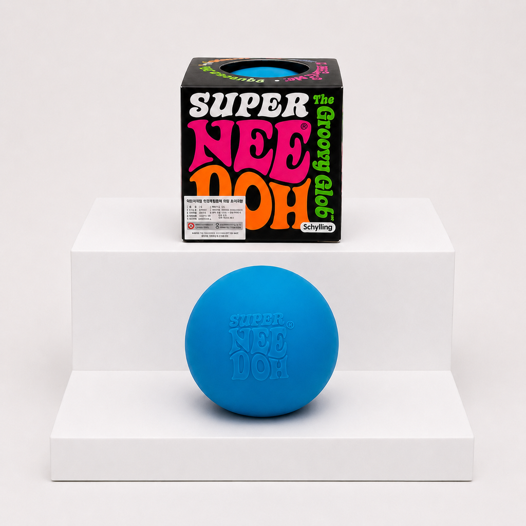 NeeDoh Super Groovy Glob Squishy Fidget Toy – Blue variant
