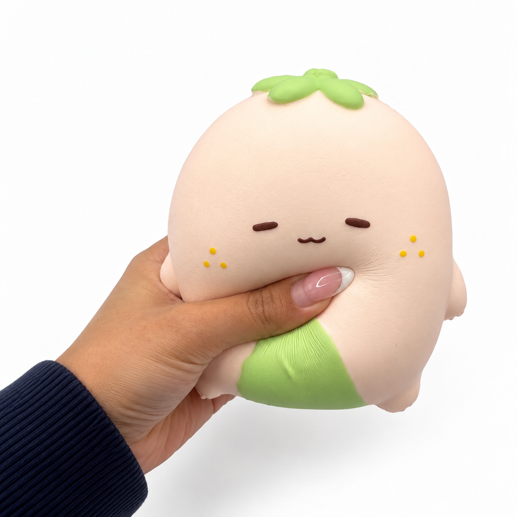 Nunu Flat Series Strawberry Squishy Fidget Toy alternate product view 3