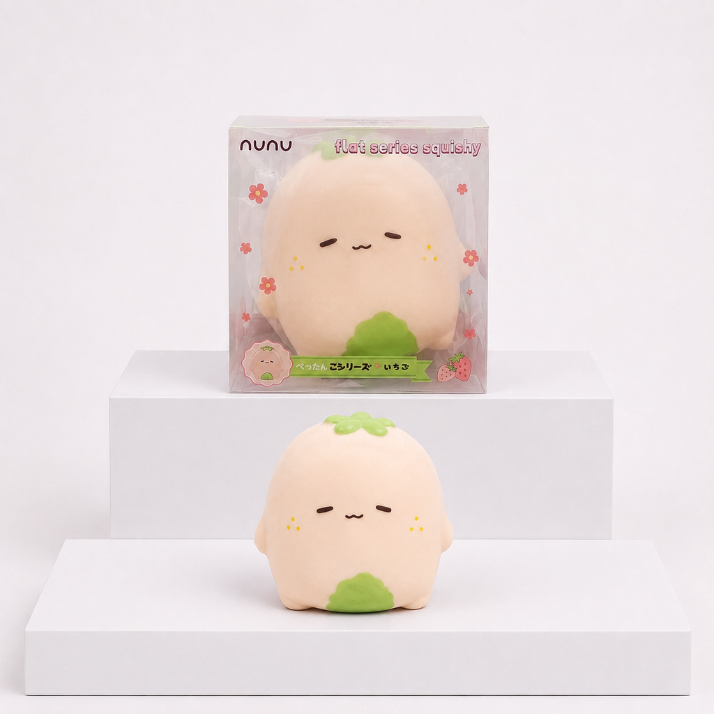 Nunu Flat Series Strawberry Squishy Fidget Toy main product image