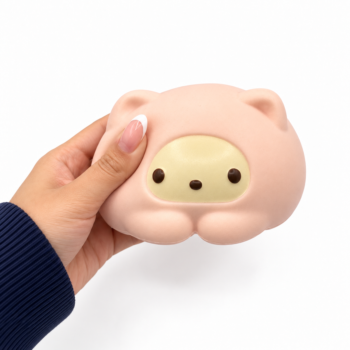 Nunu Pink Pajama Polar Bear Squishy Fidget Toy alternate product view 2