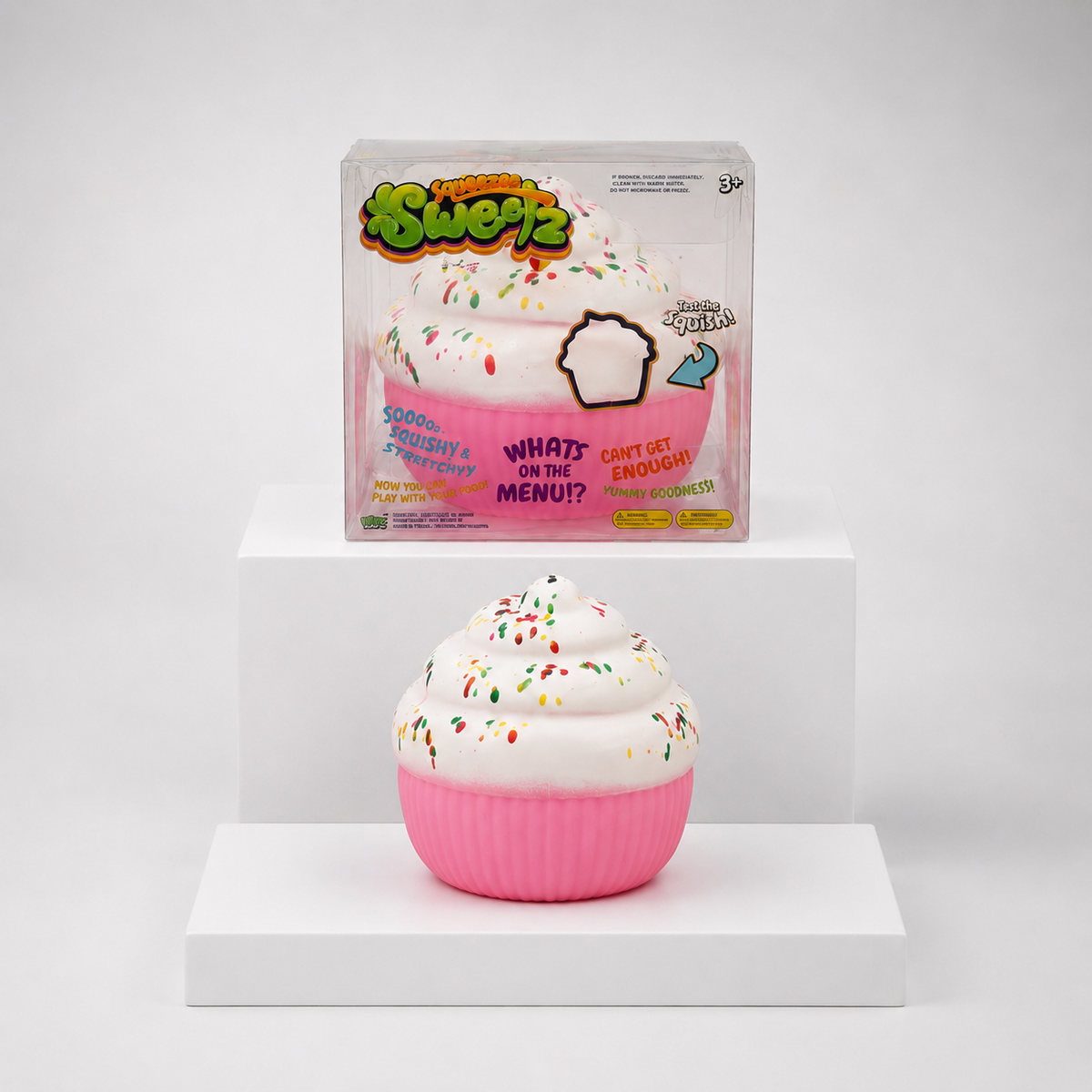 PPNC Squeezee Sweetz Cupcake Scented Squishy Fidget Toy – Pink variant
