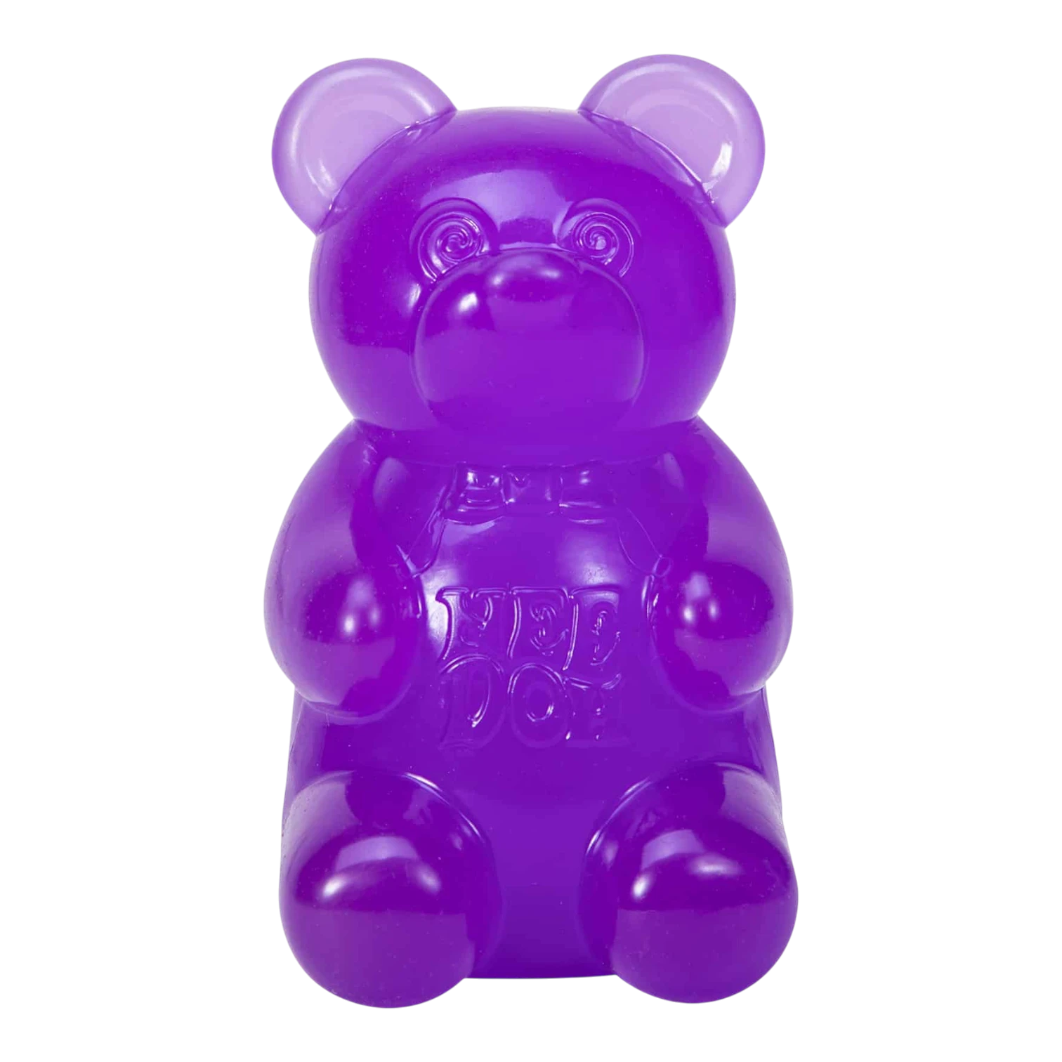 Squish Planet purple gummy bear fidget toy with slow-rise squish texture for stress relief and focus.