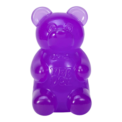 Squish Planet purple gummy bear fidget toy with slow-rise squish texture for stress relief and focus.