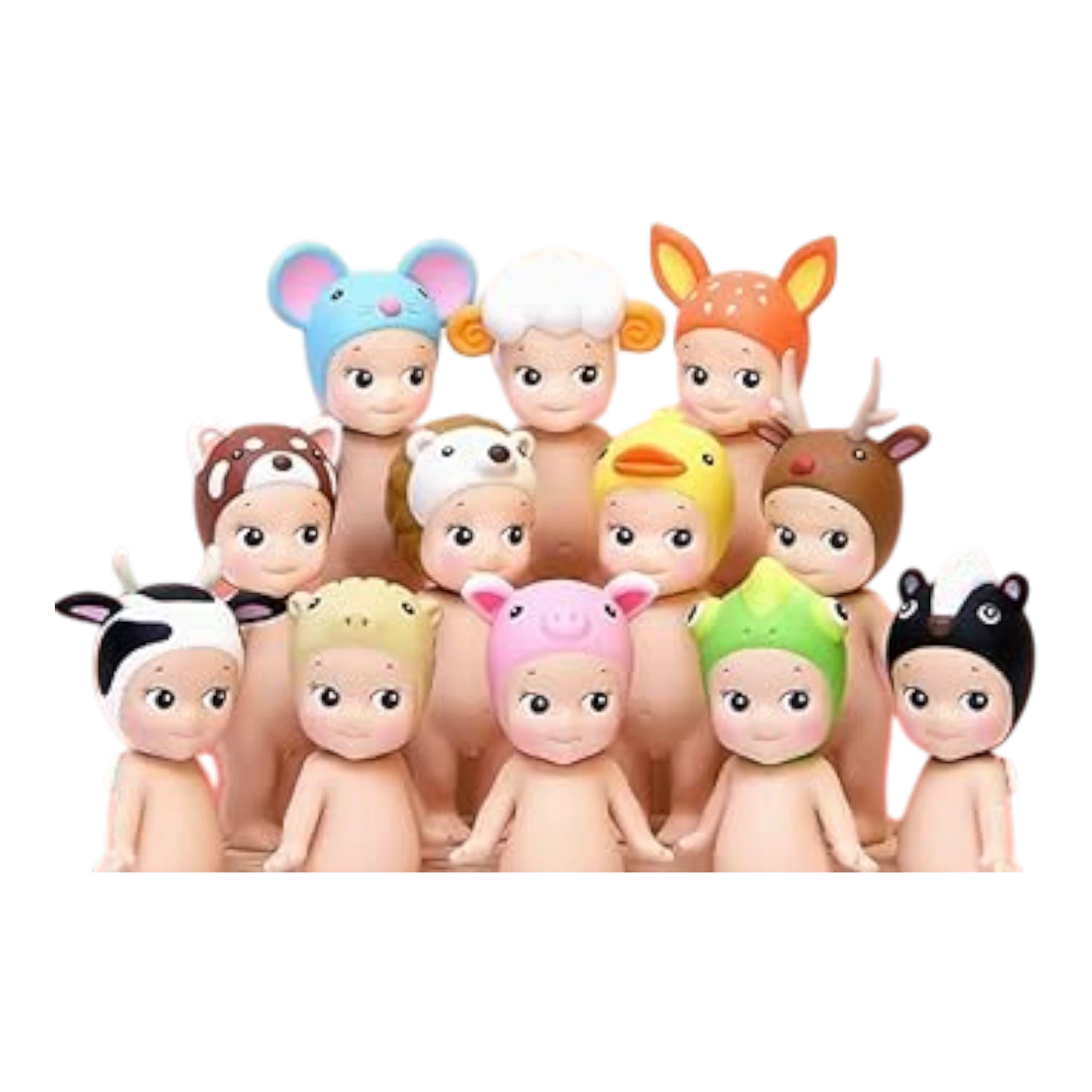 Squish Planet Sonny Angel Animal Series Ver.2 blind box figures: cow, sheep, mouse, duck, pig, frog, deer, panda, bear, fox.