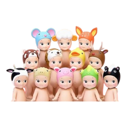 Squish Planet Sonny Angel Animal Series Ver.2 blind box figures: cow, sheep, mouse, duck, pig, frog, deer, panda, bear, fox.