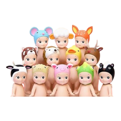 Squish Planet Sonny Angel Animal Series Ver.2 blind box figures: cow, sheep, mouse, duck, pig, frog, deer, panda, bear, fox.