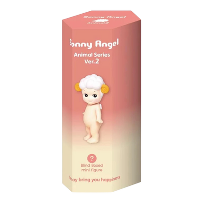 Squish Planet Sonny Angel Animal Series Ver.2 blind box featuring a sheep mini figure. PVC collectible.