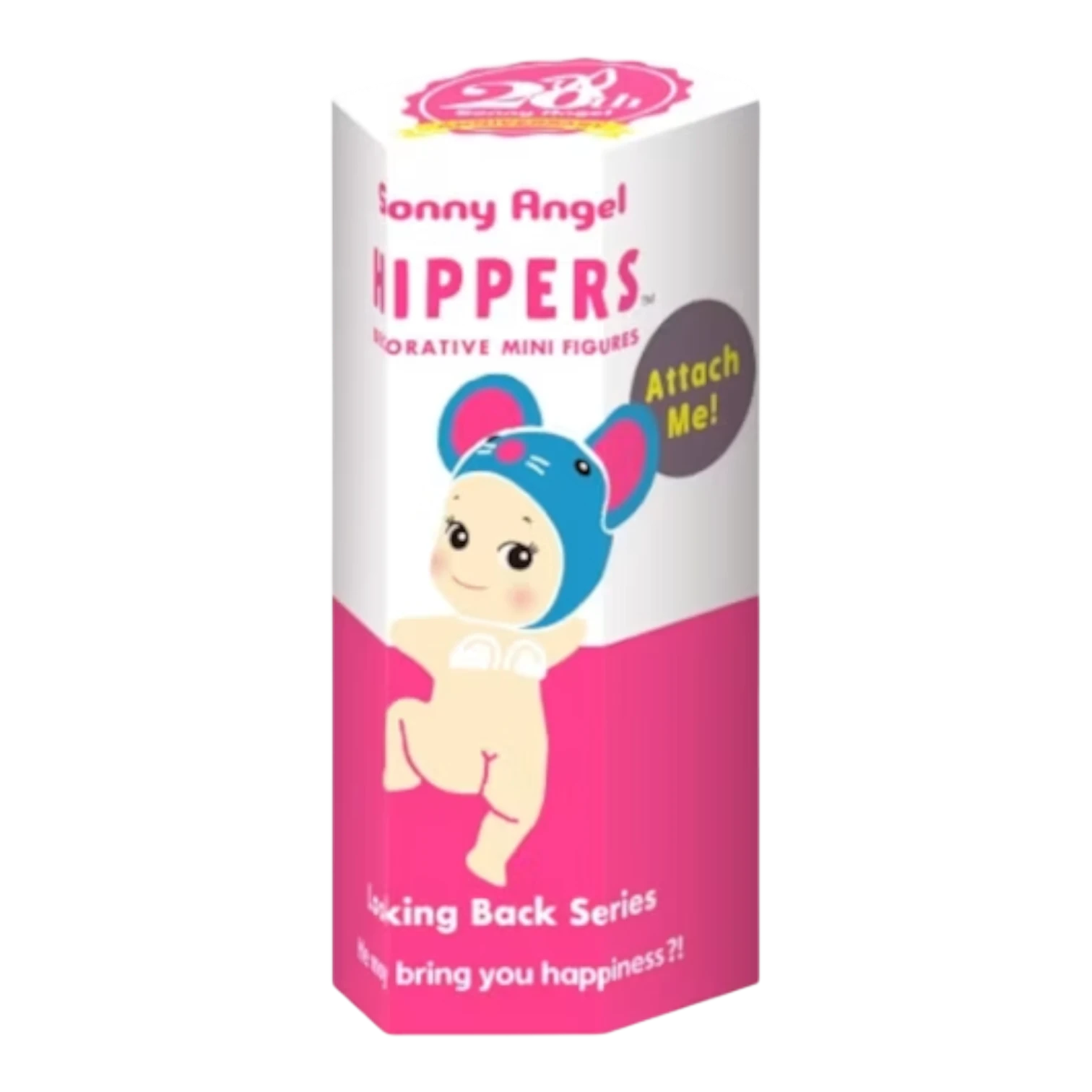 Squish Planet Sonny Angel HIPPERS Looking Back Series blind box with a cute mouse-themed figure. PVC collectible.