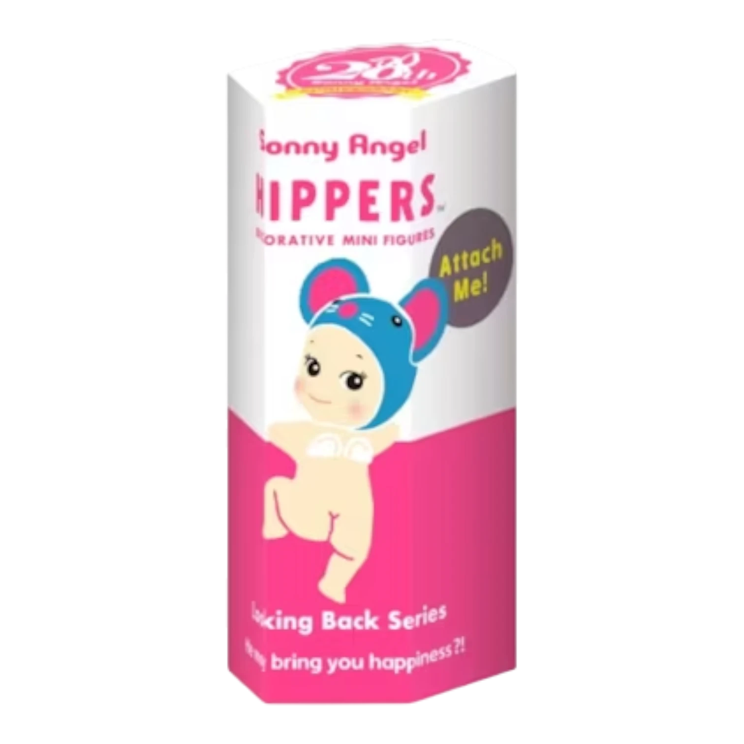 Squish Planet Sonny Angel HIPPERS Looking Back Series blind box with a cute mouse-themed figure. PVC collectible.