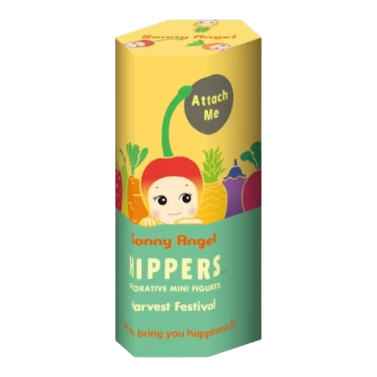 Sonny Angel HIPPERS Decorative Harvest Series blind box with fruit and vegetable designs. Collectible PVC figure.
