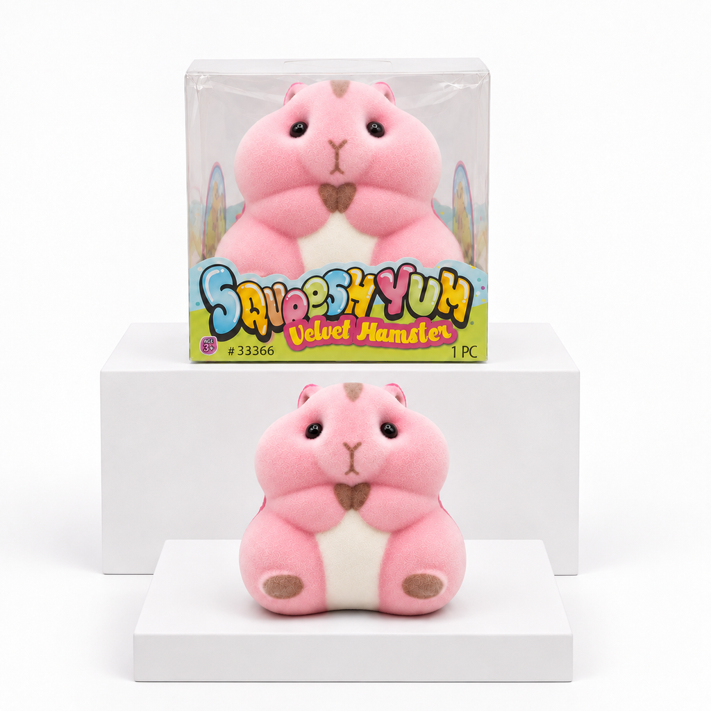 Squeesh Yum Velvet Hamster Squishy Fidget Toy alternate product view 4