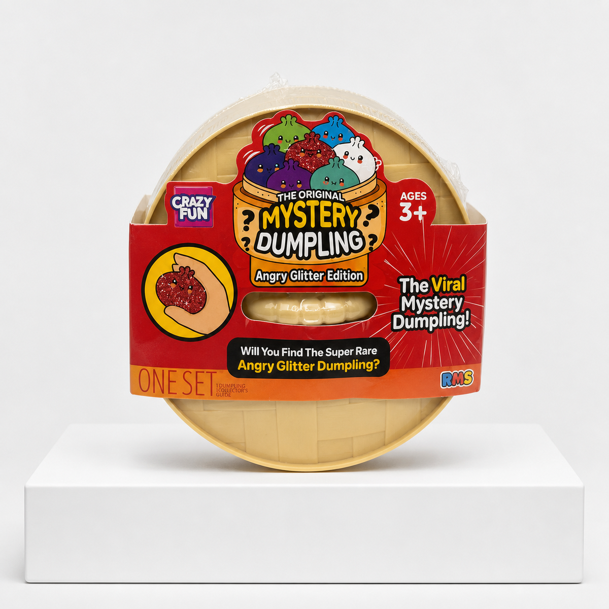 Crazy Fun Squishy Bun Rainbow Mystery "Sugar Dumpling" (Angry Glitter Edition) Blind Box main product image