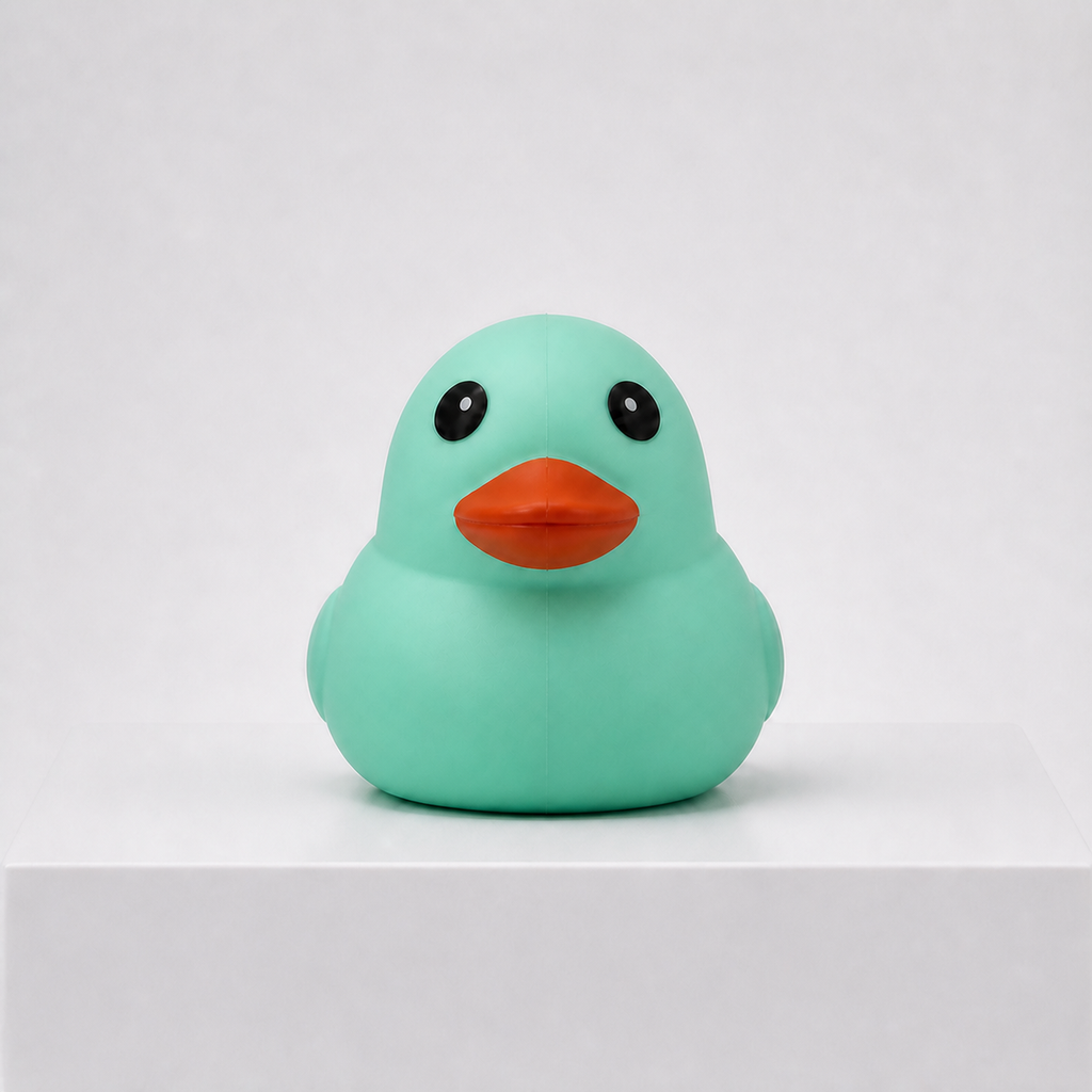 Sunny Days Entertainment Jumbo Squeezy Duck sensory fidget toy in Turquoise