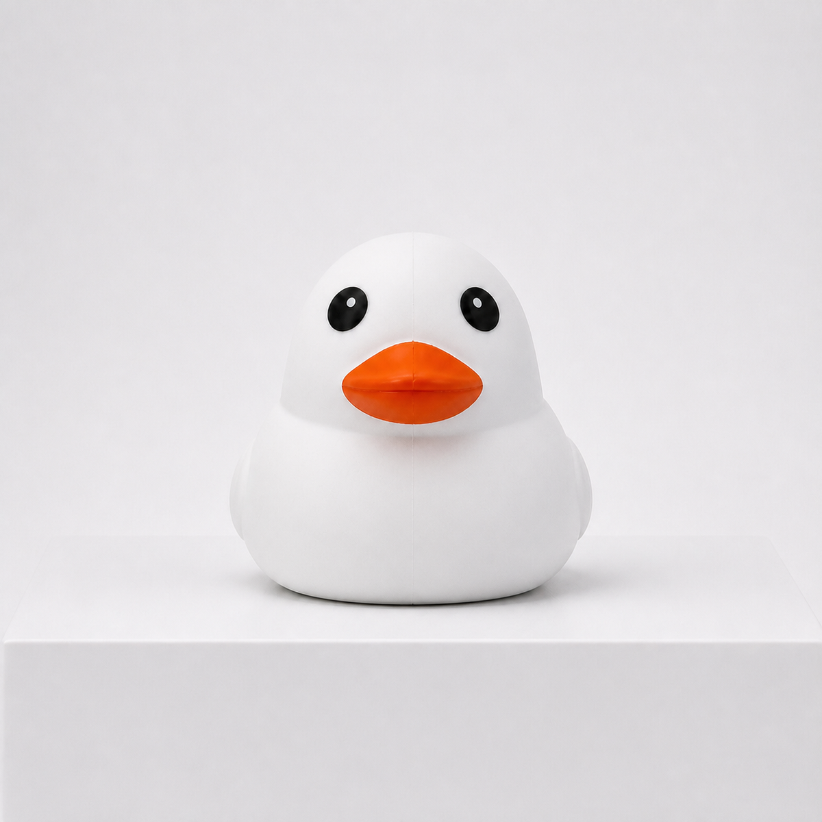 Sunny Days Entertainment Jumbo Squeezy Duck sensory fidget toy in White