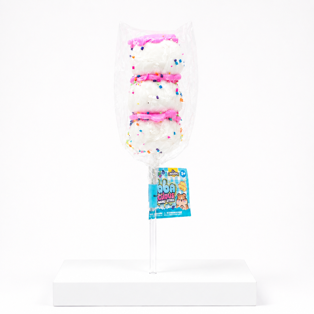 ORB Taba-licious Snack Sticks white sprinkle trio in clear hanging bag