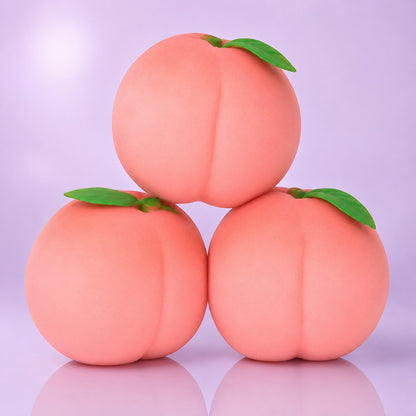Squish Planet Sunny Days Entertainment Squeezy Peach Sensory Fidget Toy product image showing the Squeezy squishy fidget toy for online shopping.